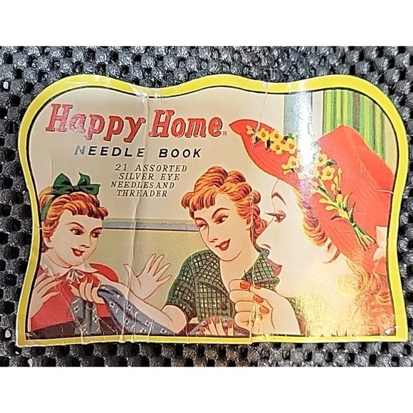 Vintage Happy Home Needle Book Sewing Supplies Threader Japan - Picture 2 of 9